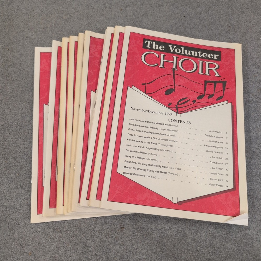 11pc The Volunteer Choir Magazine Nov/Dec 1999 Lorenz Publishing Sheet Music Lot - Picture 1 of 2